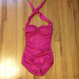 Hot Pink One Piece Swimsuit